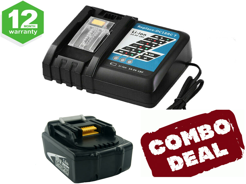 Makita charger replacement with built-in fan visible