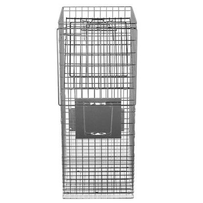 Folded possum trap large animal trap for easy storage and transport