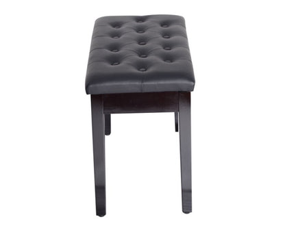 Top view of piano stool seat with foam padding