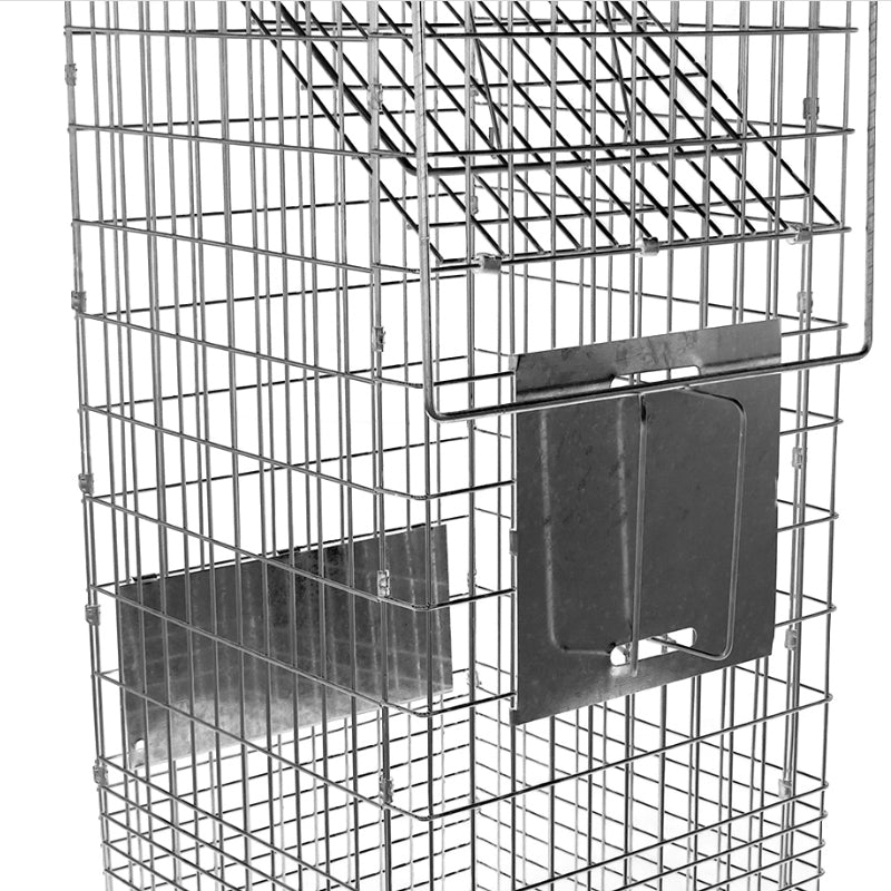Possum trap large animal trap with secure locking mechanism visible