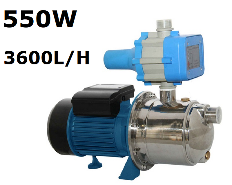WATER PUMP S/S DOMESTIC HOUSEHOLD PUMP 550W