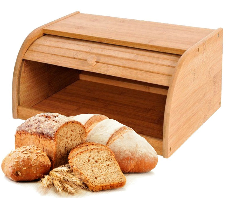 Bamboo Bread Bin Storage Box