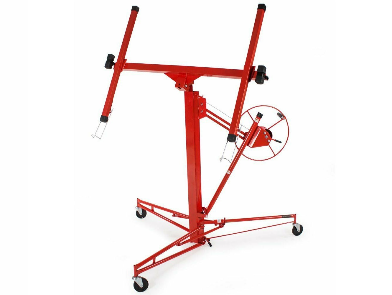 Drywall panel lifter caster wheels for smooth movement