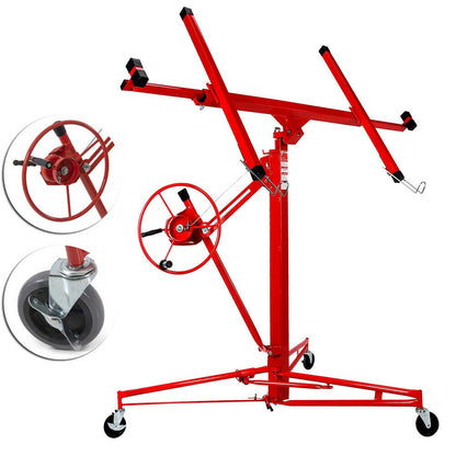 Steel construction detail of drywall panel lifter