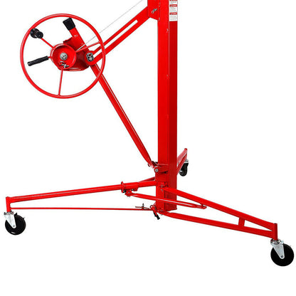 Drywall panel lifter lifting a plasterboard sheet