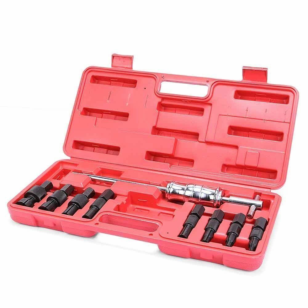 Metal slide hammer shaft with screw-type bridge extractor