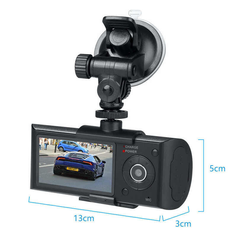 USB cable and cradle mount included with dual car dash camera