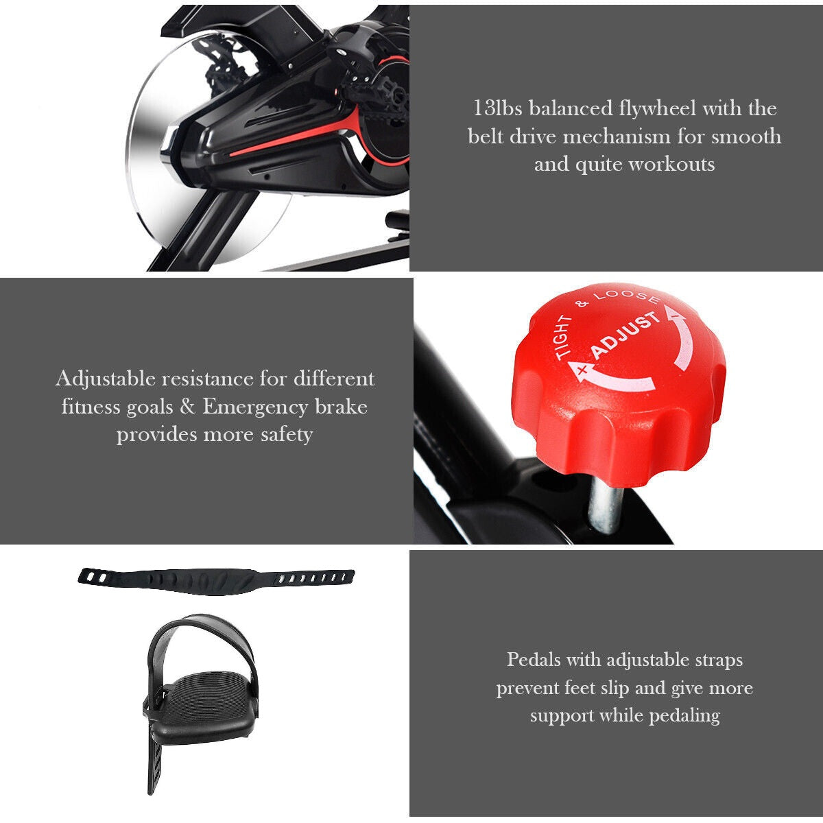 Flywheel of exercise bike with belt drive mechanism