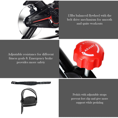 Flywheel of exercise bike with belt drive mechanism