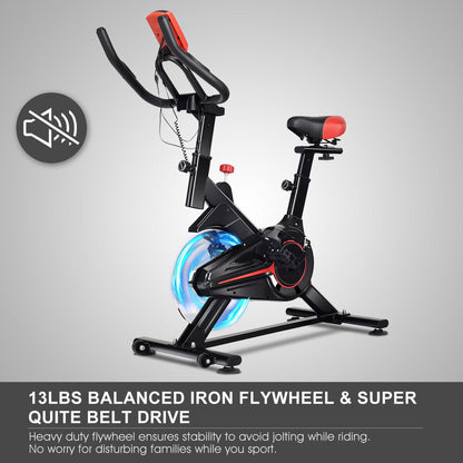 Exercise bike water bottle holder attached to frame