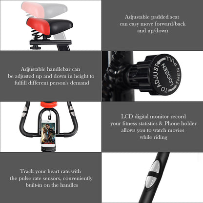 Rubber sweat drip handles on exercise bike for grip