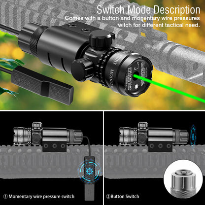 Green Laser Sight with included USB charger and battery
