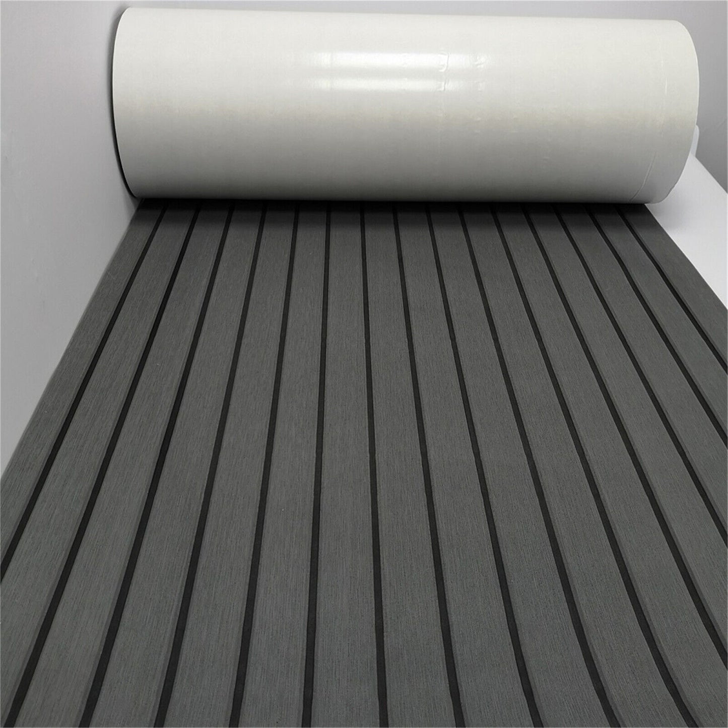 Brushed and grooved surface of marine carpet boat flooring