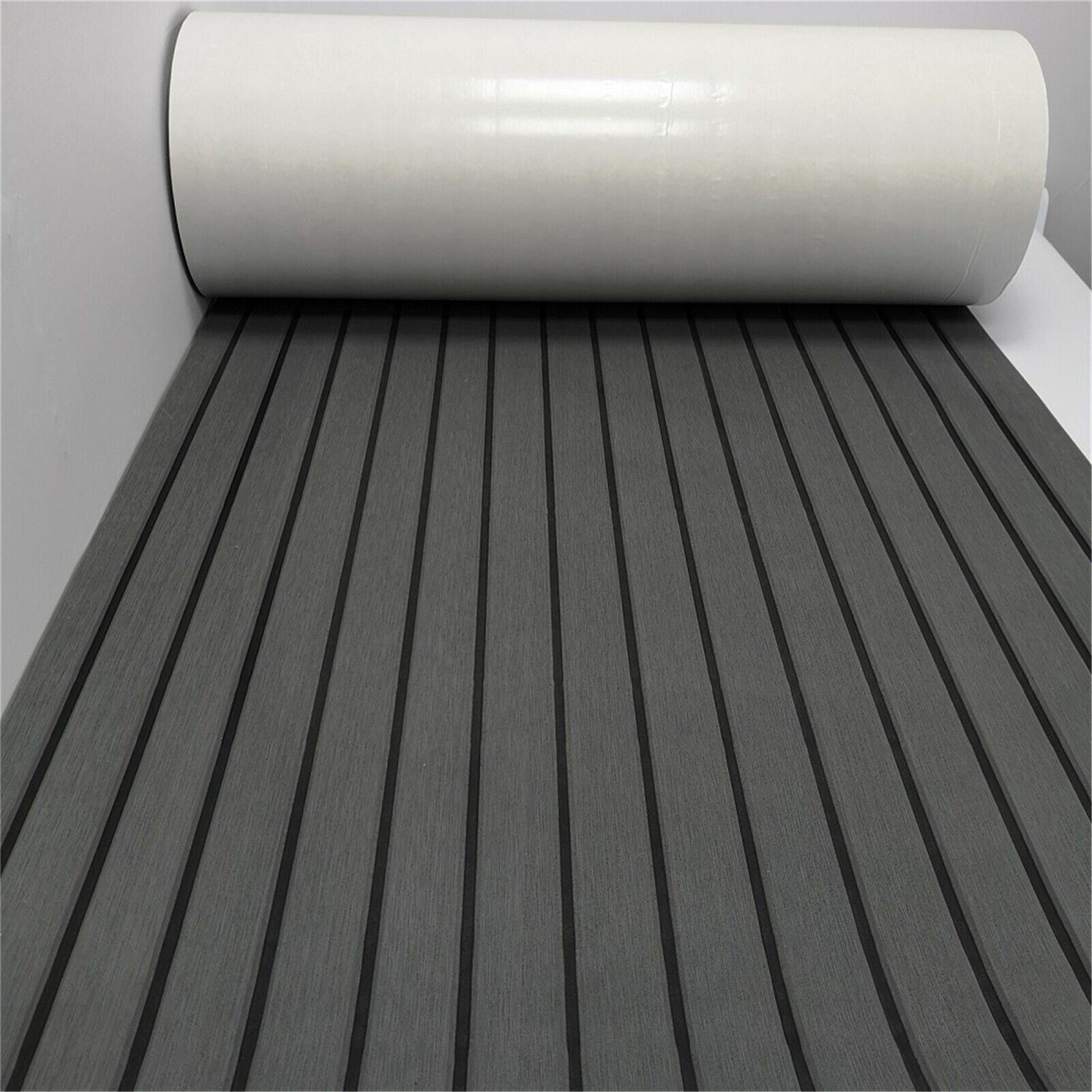 Brushed and grooved surface of marine carpet boat flooring