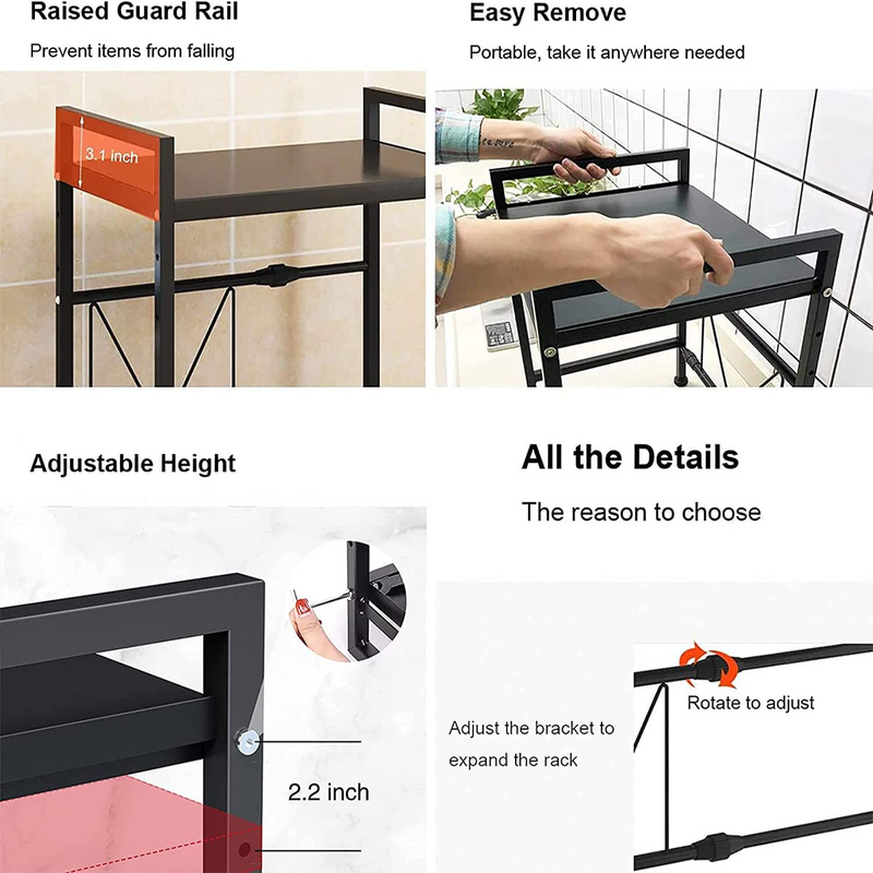 Microwave Kitchen Shelf Rack