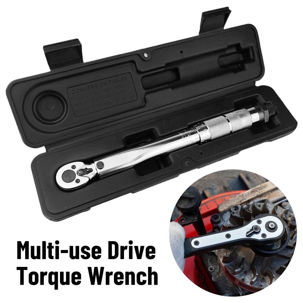 Reversible driver head of torque wrench 12 inch in action