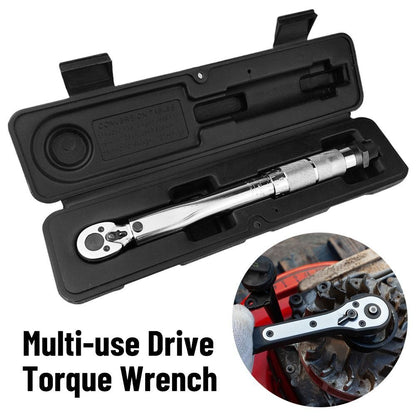 Reversible driver head of torque wrench 12 inch in action