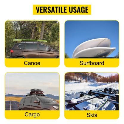Universal roof rack basket highlighting sturdy aluminium mesh base