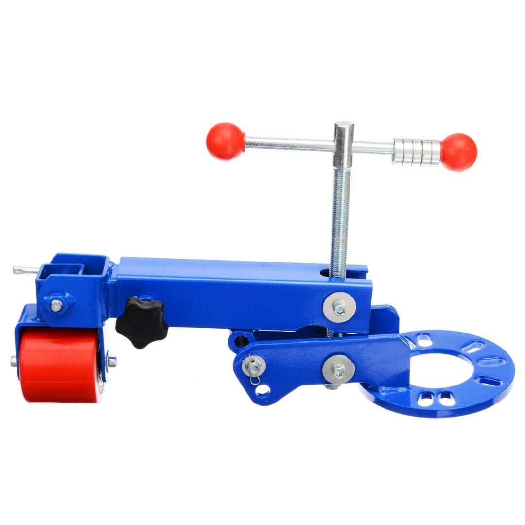 Fender roller tool extended to maximum length for large vehicles