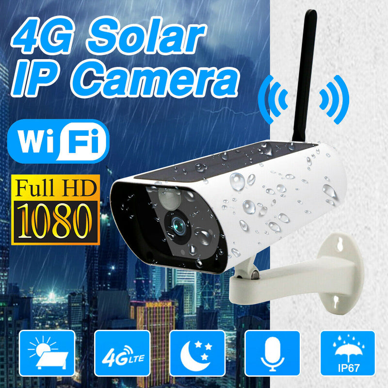 Wireless Security Camera System 100% Wire Free 4G Solar Camera