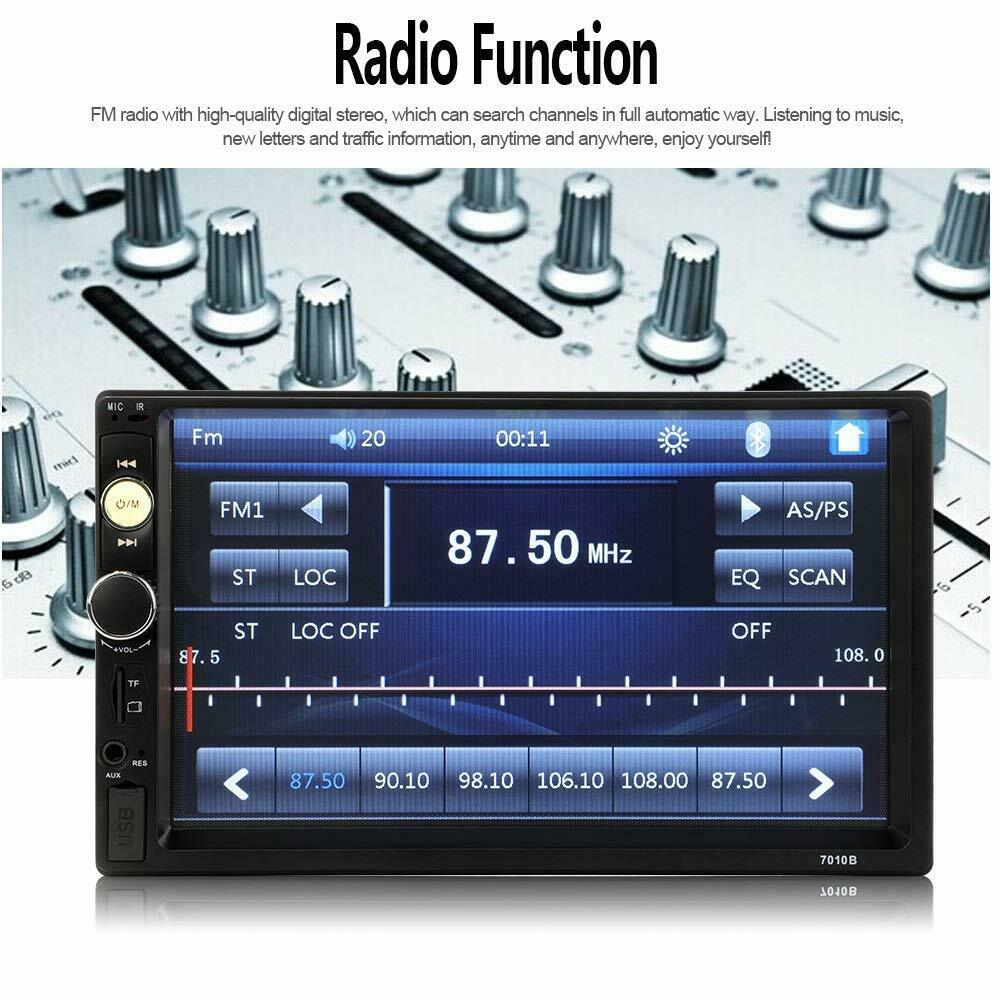 Remote control for car stereo with reverse camera in black