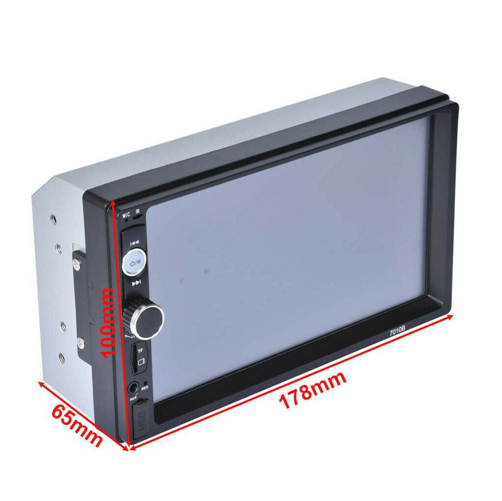 Car stereo with reverse camera showing video playback feature