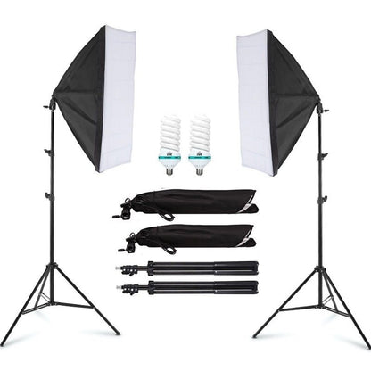Softbox lighting kit set up for portrait photography