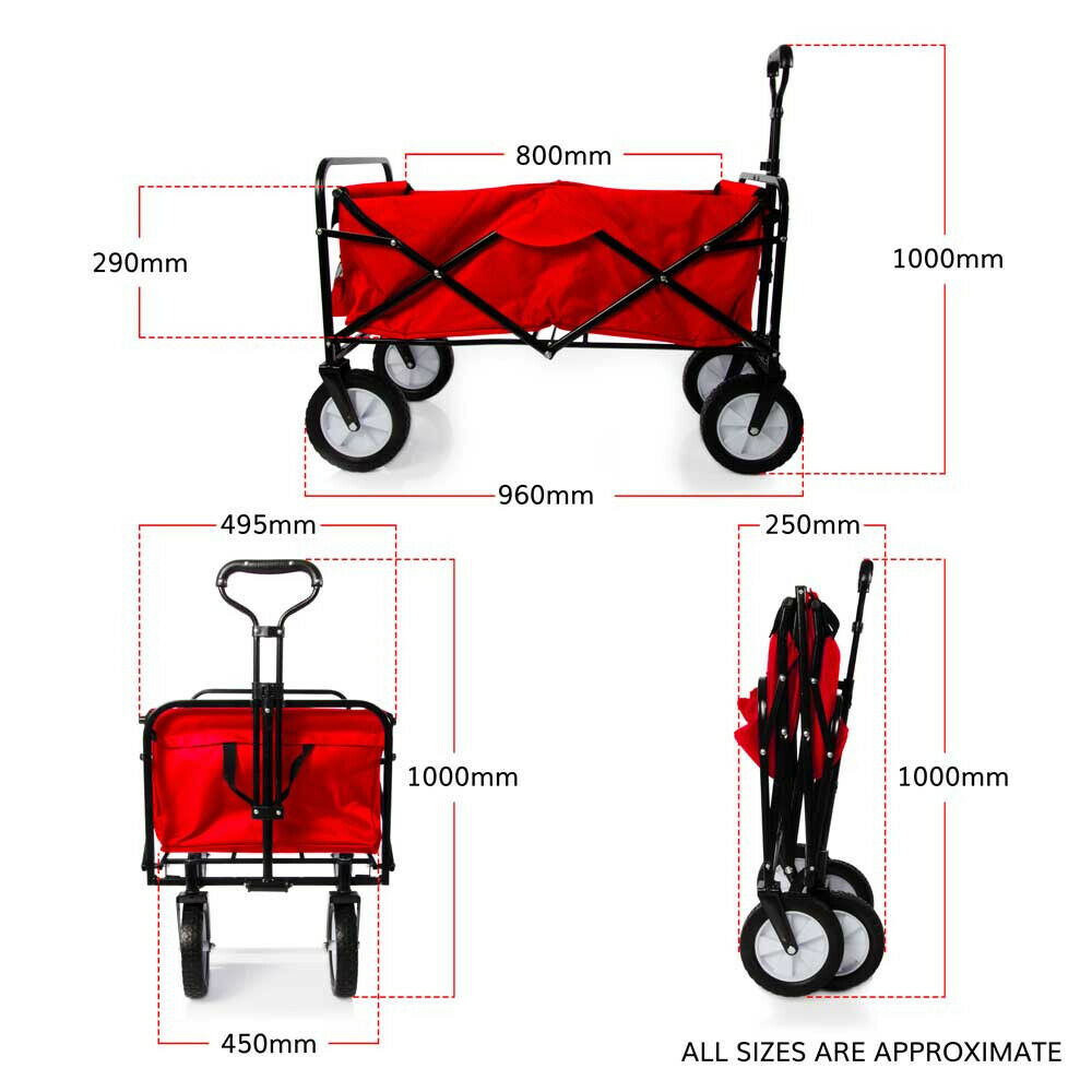 camping trolley, garden trolley, trolley cart