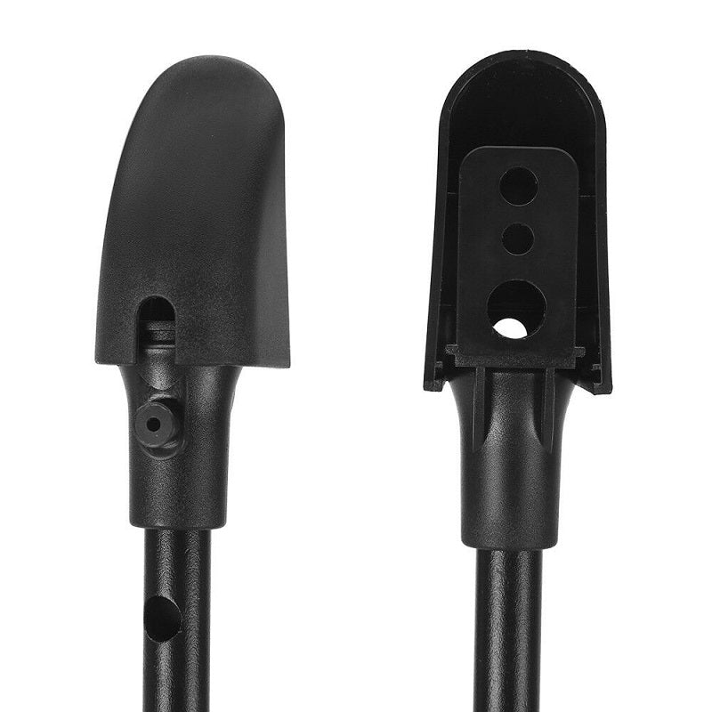 Side angle of speaker stand holding satellite speaker