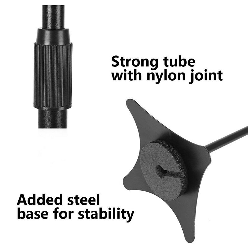 Speaker stand supporting small satellite speaker