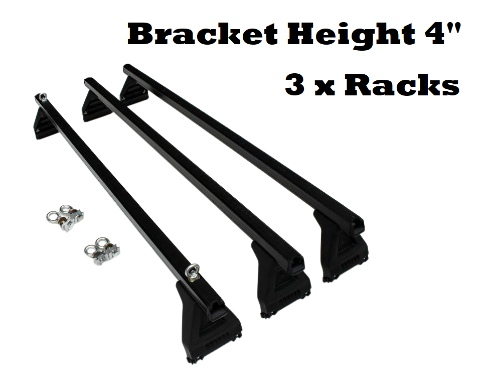 Close up of mounting legs on car roof racks cross bar