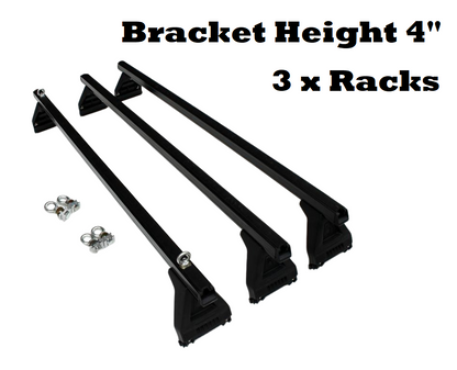 Close up of mounting legs on car roof racks cross bar