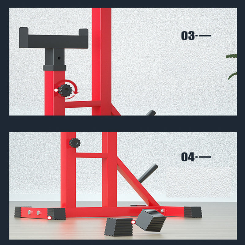 Squat rack bench press rack set up for home gym use