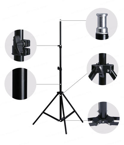 Photography studio lighting kit with 135W 5500K daylight bulb installed