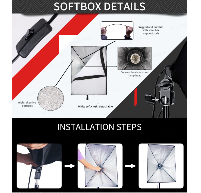 Light stand tripod legs with locked safety system