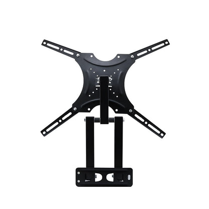 Black swivel TV bracket with adjustable arm extended