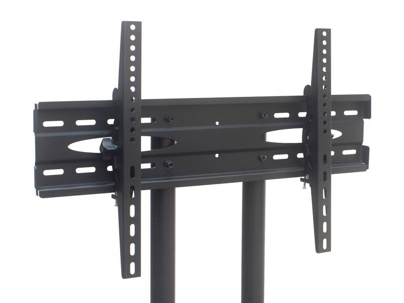 Lower shelf detail on TV stand TV bracket for extra storage