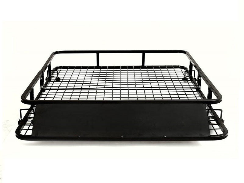 Tie-down points on roof rack basket universal for secure load
