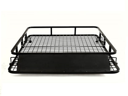 Tie-down points on roof rack basket universal for secure load